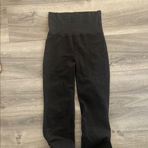 SKIMS dark grey wide leg tights